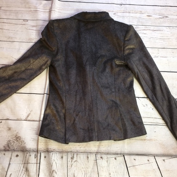 Alice + Olivia dark gray velour EUC blazer